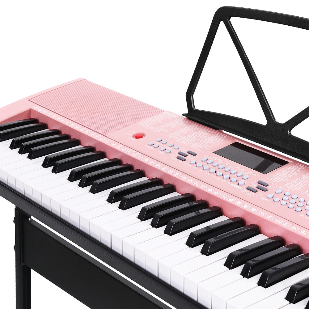 NNEDSZ 61 Key Lighted Electronic Piano Keyboard LED Electric Holder Music Stand