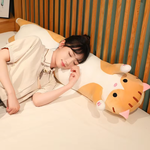 Cute Cat Plush Toy Sleeping Animal Doll