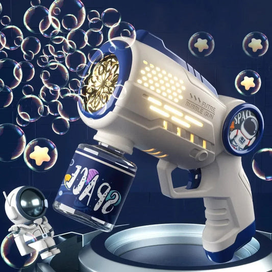 NNEOBA Astronaut Bubble Machine Gun with Lights for Kids