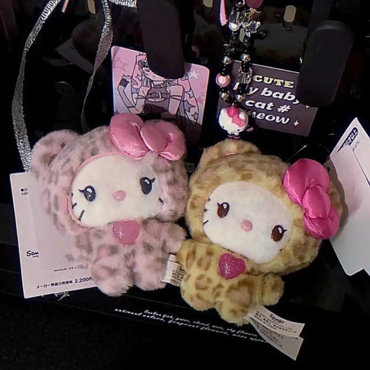 Sanrio Hello Kitty Leopard Print Keychain